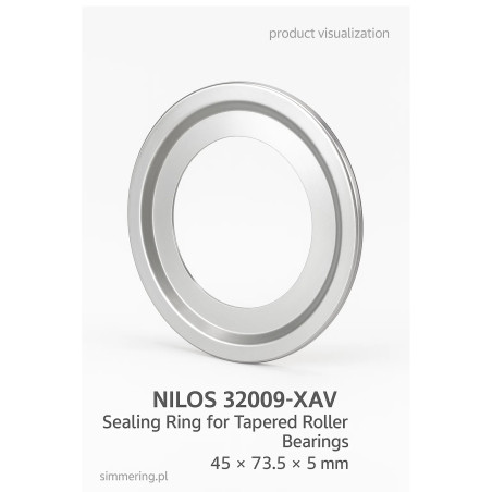 Uszczelnienie NILOS 32009‑XAV (45 × 73,5 × 5 mm)