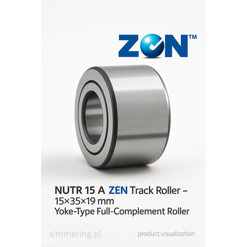 NUTR 15 A ZEN – Rolka toczna (track roller) 15 × 35 × 19 mm