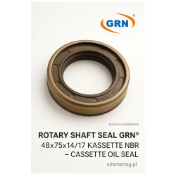 Simmering KASSETTE GRN® 48x75x14/17 NBR – Uszczelniacz Kasetowy