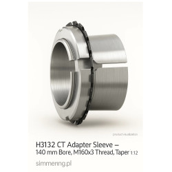 Tuleja adapterowa H 3132 CT – Tuleja montażowa do 140 mm wału