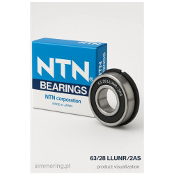 NTN 63/28 LLUNR/2AS – Łożysko kulkowe deep groove 28×68×18 mm, uszczelnienia 2AS