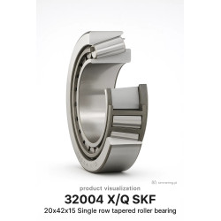 32004 X/Q SKF 20x42x15 Single row tapered roller bearing