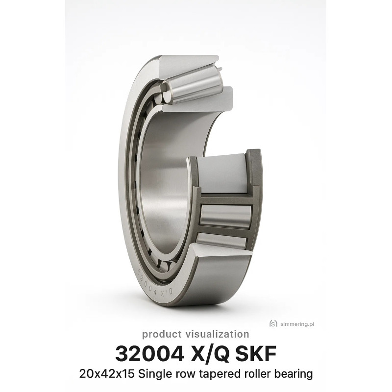 32004 X/Q SKF 20x42x15 Single row tapered roller bearing