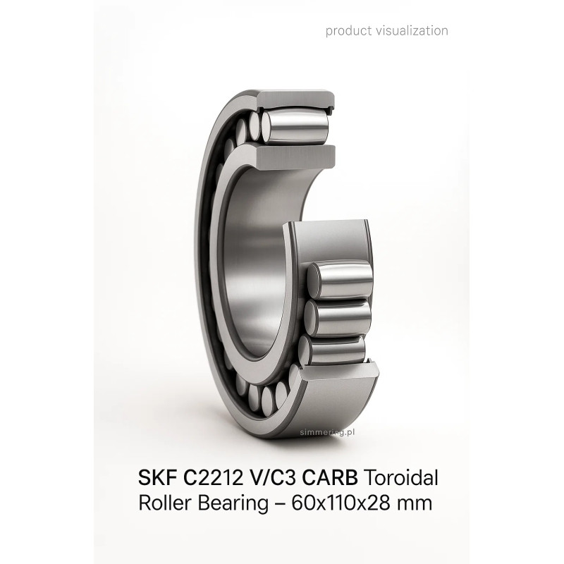 Łożysko toroidalne CARB C2212 V/C3 SKF 60x110x28 mm