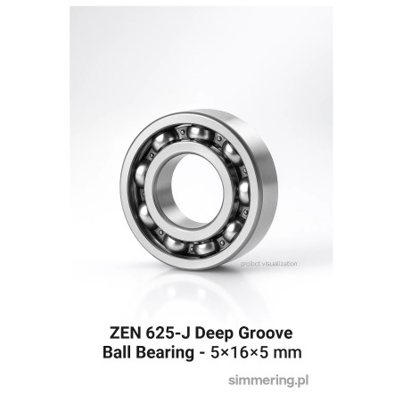 ZEN 625-J Deep Groove Ball Bearing – 5×16×5 mm