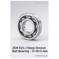 625-J ZEN 5x16x5 Łożysko Kulkowe Zwykłe