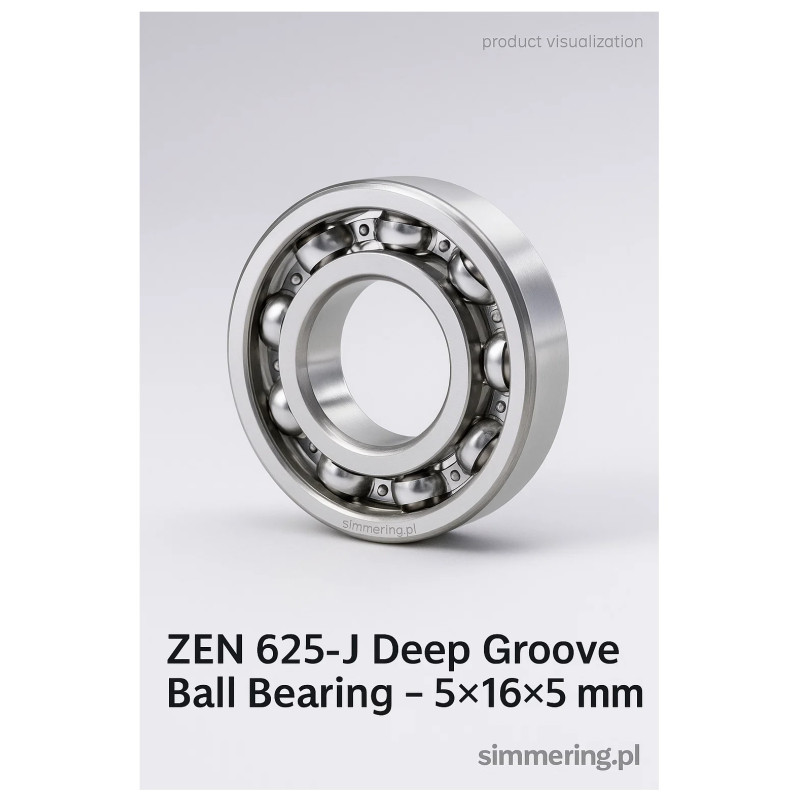 625-J ZEN 5x16x5 Łożysko Kulkowe Zwykłe