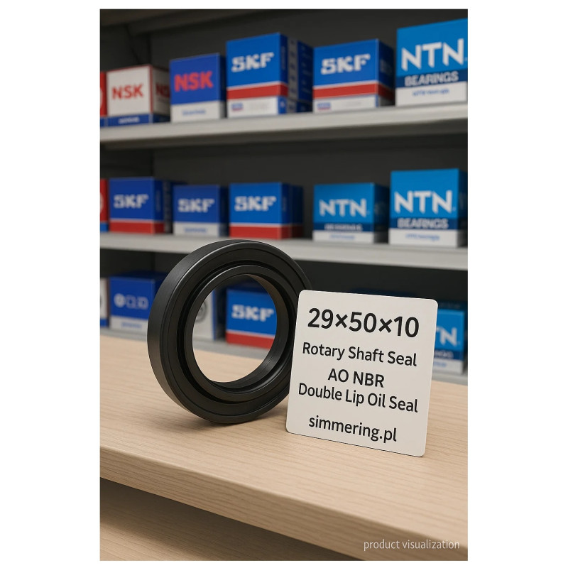29×50×10 Rotary Shaft Seal – AO NBR Double Lip Oil Seal