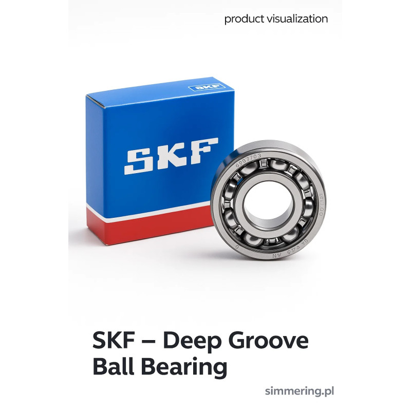 SKF W6200 2RS – uszczelnione łożysko kulkowe deep‑groove 10×30×9 mm nierdzewne
