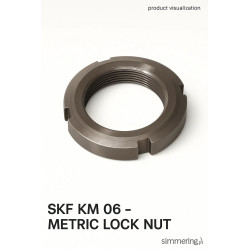 SKF KM 06 – nakrętka łożyskowa M30×1,5, Ø 45 mm