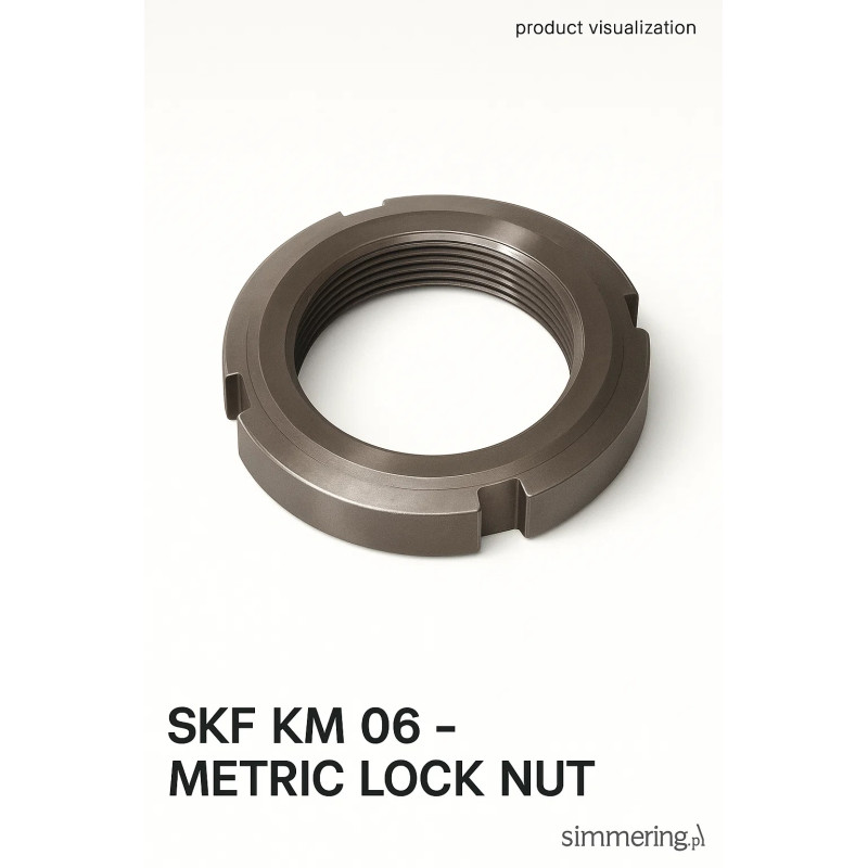 SKF KM 06 – Metric Bearing Locknut M30×1.5 (Ø 45 mm)