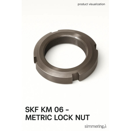 SKF KM 06 – Metric Bearing Locknut M30×1.5 (Ø 45 mm)
