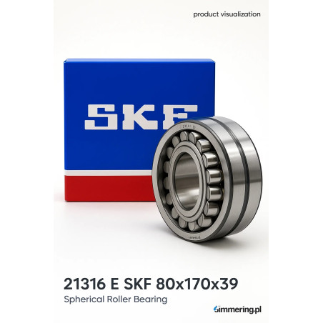 21316 E SKF 80x170x39 Spherical Roller Bearing