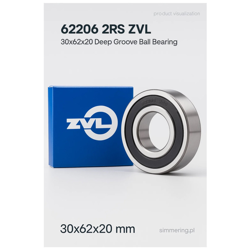 62206 2RS ZVL 30x62x20 Deep Groove Ball Bearing