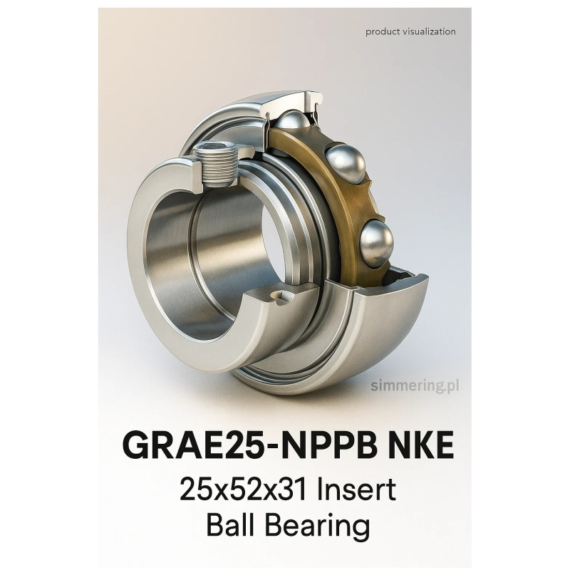 GRAE25 -NPPB NKE 25x52x31 Łożysko Samonastawne