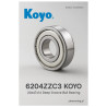 6204ZZC3 KOYO 20x47x14 Deep Groove Ball Bearing