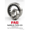 FAG NJ 205 E-TVP2-C3 – łożysko walcowe promieniowe 25×52×15 mm, C3