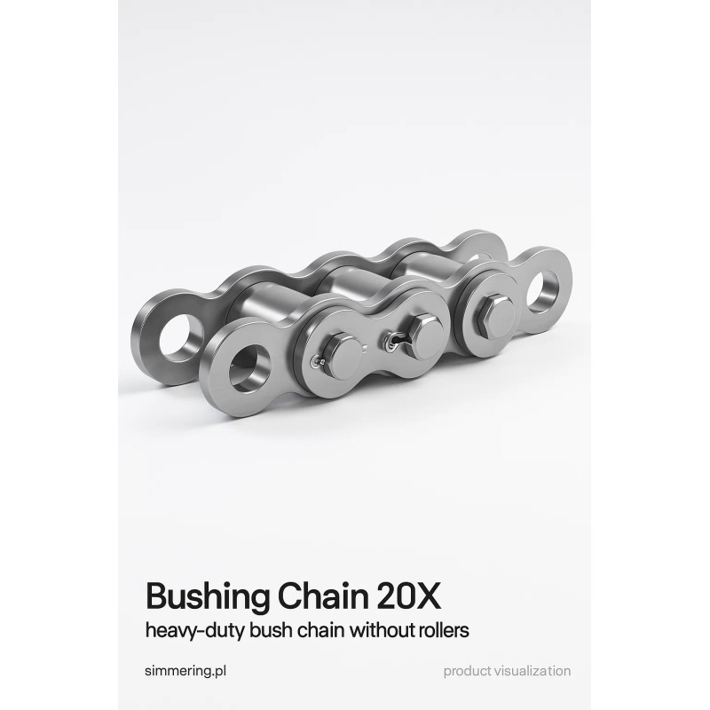 Bushing Chain 20x12x16 – heavy-duty bush chain without rollers