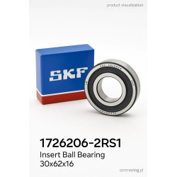1726206 -2RS1 SKF 30x62x16 Insert Ball Bearing