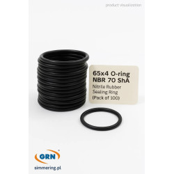 O-ring 65×4 NBR 70 ShA – uszczelka gumowa w opakowaniu 100 szt.