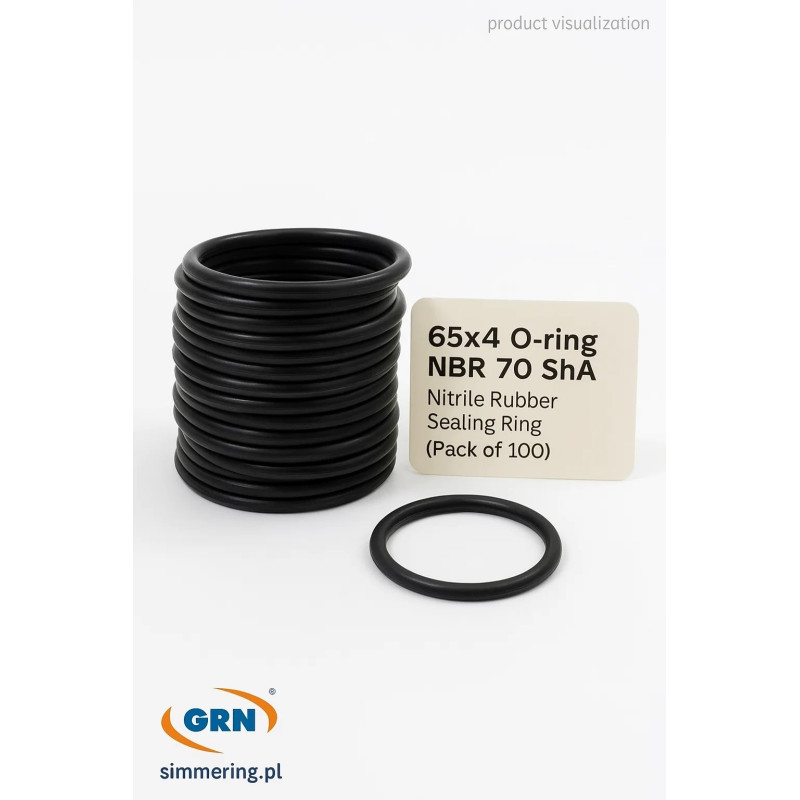 O-ring 65×4 NBR 70 ShA – uszczelka gumowa w opakowaniu 100 szt.