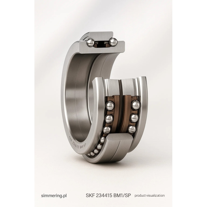 SKF 234415 BM1/SP 75x115x48 mm precyzyjne łożysko wrzecionowe kulkowe skośne dwurzędowe