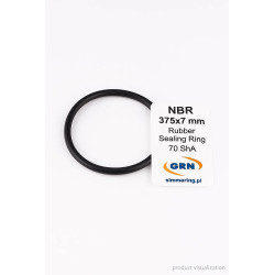 NBR O-Ring 375×7 mm – Rubber Sealing Ring 70 ShA
