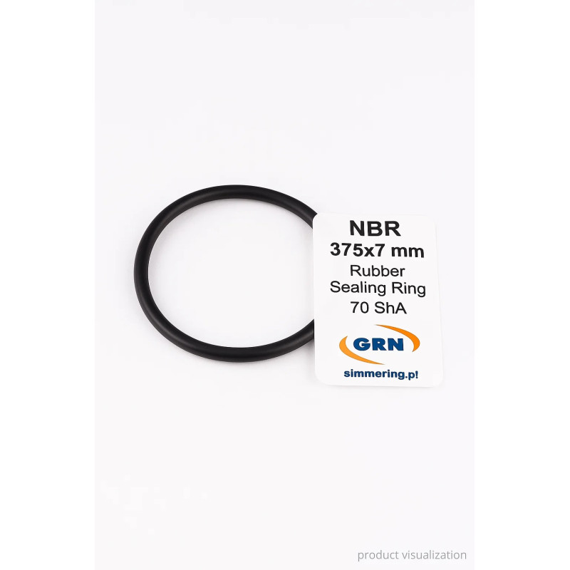 NBR O-Ring 375×7 mm – Rubber Sealing Ring 70 ShA