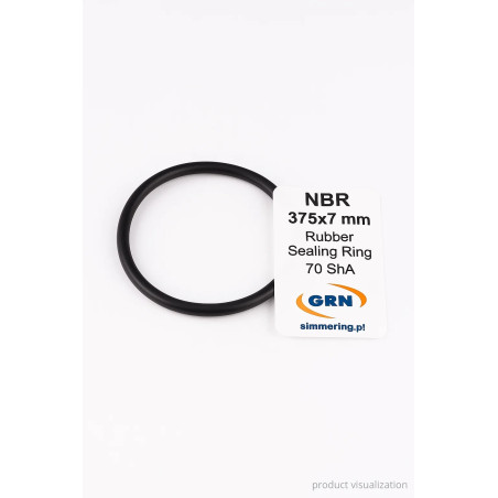 NBR O-Ring 375×7 mm – Rubber Sealing Ring 70 ShA