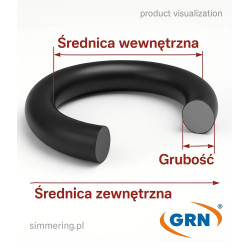 Nitrile O‑Ring 12.3×2.4 mm 70 Shore – Industrial-Grade Sealing Component