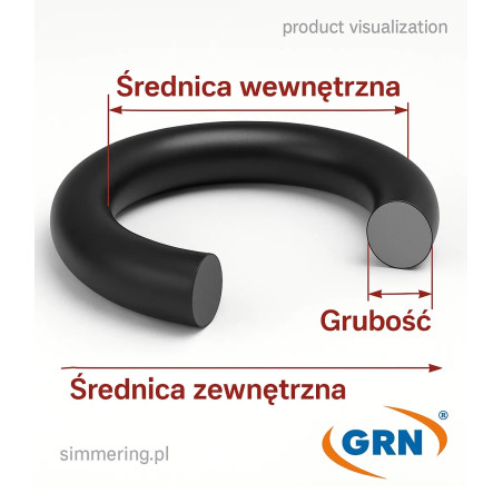 Oring NBR 12,3 × 2,4 mm 70 Shore – precyzyjna uszczelka gumowa