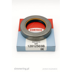 CORTECO 12012503 NBR COMBI Oil Seal – 50x75x12 mm Rotary Shaft Seal (Dichtring)