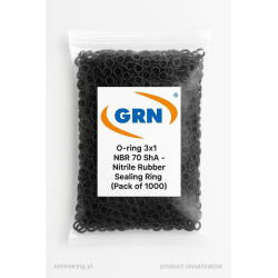 O-Ring NBR 3×1 mm 70 ShA – Bulk 1000-Pack Nitrile Seal