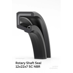 Rotary Shaft Seal 12x22x7 SC NBR SC Oil seal single lip with a spring