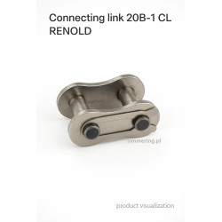 Ogniwo 20B-1 CL RENOLD – łącznik łańcucha Simplex