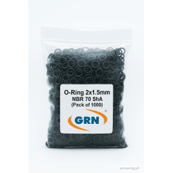 O-Ring NBR 2×1,5 mm 70 ShA – gumowy uszczelniacz, opakowanie 1000 szt.