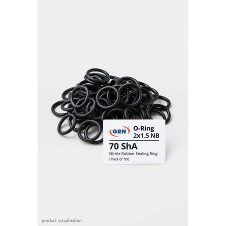 Oring 2x1,5 mm NBR 70 ShA – 100 szt. | Uszczelka olejoodporna