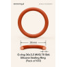 O-ring 36x3,5 MVQ 70 ShA - Silicone Sealing Ring (Pack of 100)