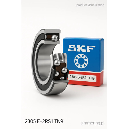 SKF 2305 E 2RS1 TN9 – Self‑Aligning Ball Bearing 25×62×24 mm