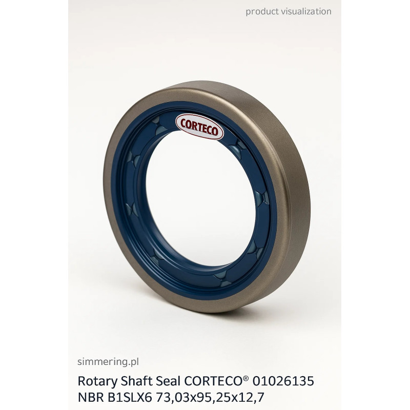 Rotary Shaft Seal CORTECO® 01026135 NBR B1SLX6 73,03x95,25x12,7 Oil Seal for JOHN DEERE AL68619
