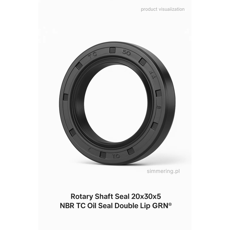GRN® 20×30×5 NBR TC Double-Lip Rotary Shaft Seal
