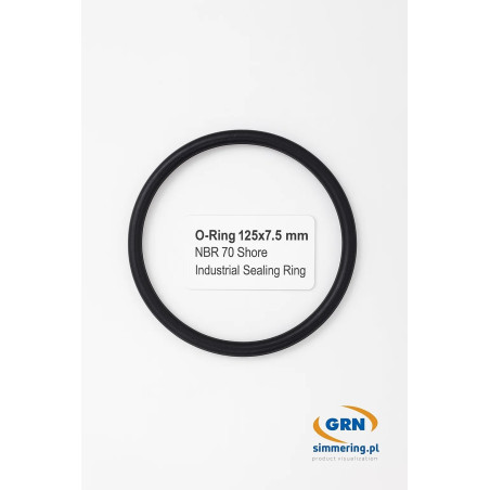 Oring 125×7,5 mm NBR 70 Shore – niezawodne uszczelnienie pierścieniowe