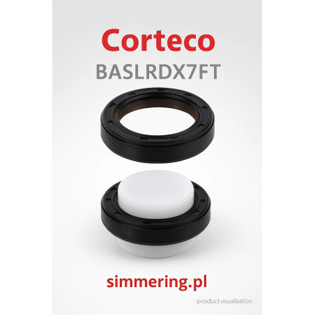 Uszczelniacz CORTECO 20026412 TFE BASLRDX7FT Simmerring 35x48x10 dla AUDI, FORD, VW, SEAT, SKODA, PORSCHE