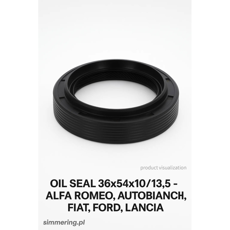 Rotary Shaft Seal CORTECO 12036825 ACM BASLSFRDX7 Oil Seal 36x54x10/13,5 - ALFA ROMEO, AUTOBIANCHI, FIAT, FORD, LANCIA