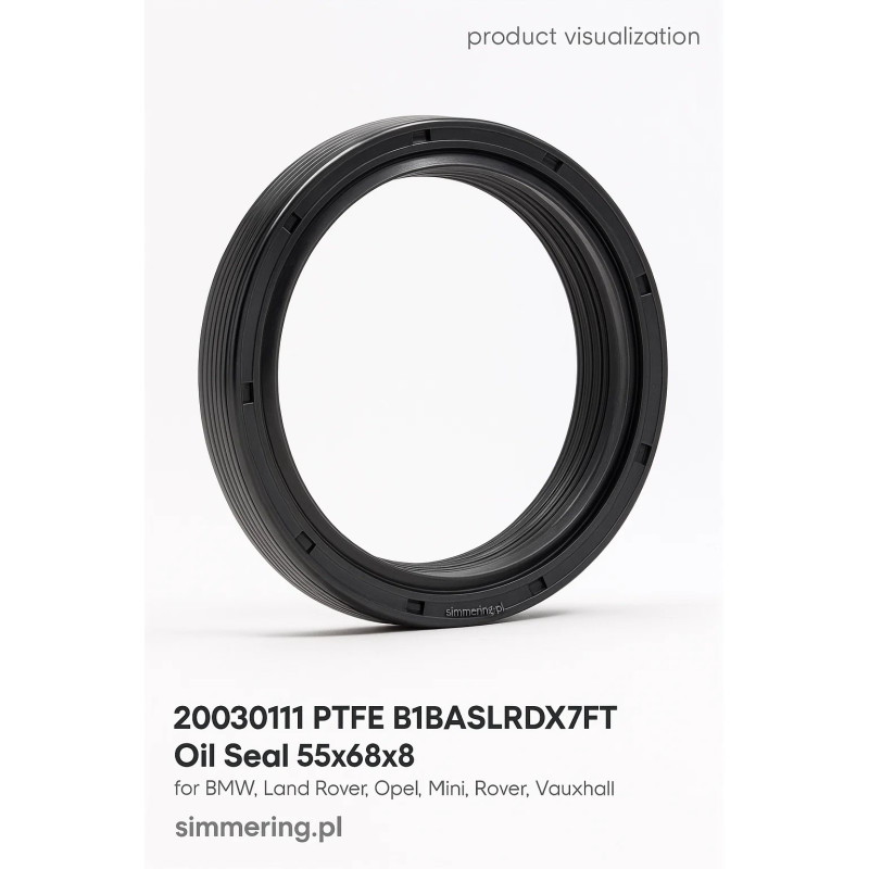 Rotary Shaft Seal CORTECO 20030111 PTFE B1BASLRDX7FT Oil Seal 55x68x8 | for BMW, Land Rover, Opel, Mini, Rover, Vauxhall