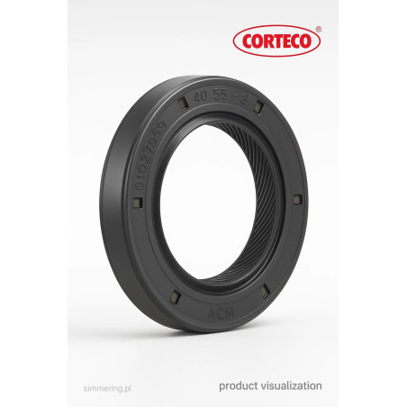 Uszczelniacz CORTECO 01027959 ACM B1BASFRS Simmerring 40x55x8 do przekładni i skrzyń biegów