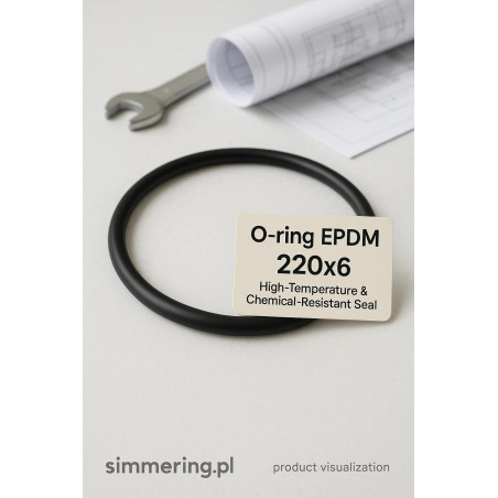 O-ring EPDM 220x6 - High-Temperature & Chemical-Resistant Seal