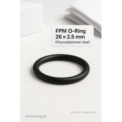Oring FPM 26 × 2,5 mm – fluorokauczukowy uszczelniacz