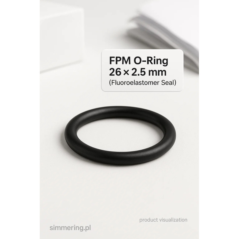 Oring FPM 26 × 2,5 mm – fluorokauczukowy uszczelniacz