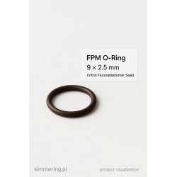FPM O-Ring 9 × 2.5 mm (Viton Fluoroelastomer Seal)